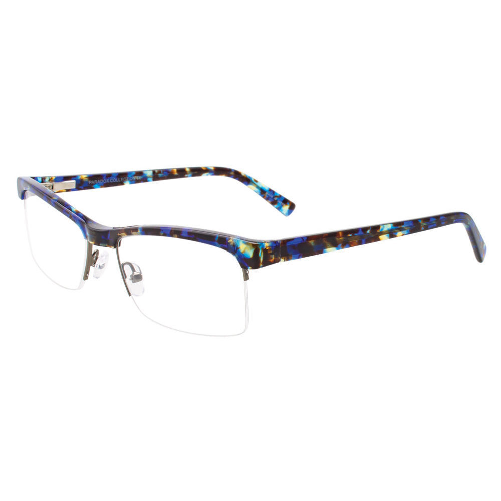 PARADOX P5017 Eyeglasses 050 Blue   Yellow   Dark Brown 55mm